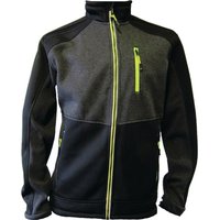 Terrax Workwear - Strickfleecejacke Gr.L dunkelgrün/schwarz/lime ter von Terrax Workwear
