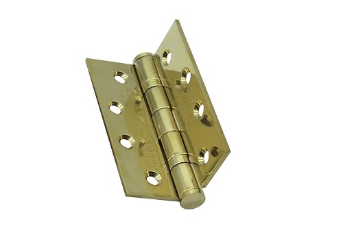 Tesa Assa Abloy BISCFCEM433LPD Scharniere aus Edelstahl für Feuerschutztüren, zertifiziert, Messing, 102 x 76 x 3 mm, AISI 316 von Tesa Assa Abloy