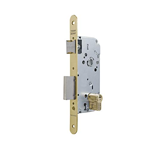 Tesa 130 – Schloss tiefgezogen C8 Rund 50 mm Stahl emailliert/A von Tesa Assa Abloy