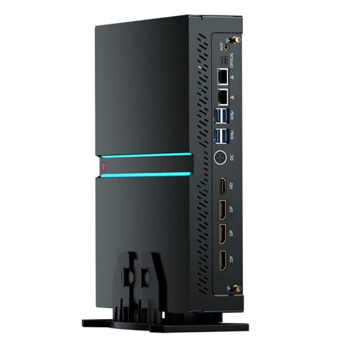 Thdeukoty Mini-Gaming-PC Core i9-14900F (bis zu 5,8 GHz) mit RTX4070, Desktop-Computer Win 11 Pro, 32 GB DDR5 RAM/1T M.2 SSD/WIFI6E/BT5.3/Dual LAN/USB 3.2/8K HDMI DP, Vier Displays für Spiel/Design von Thdeukoty