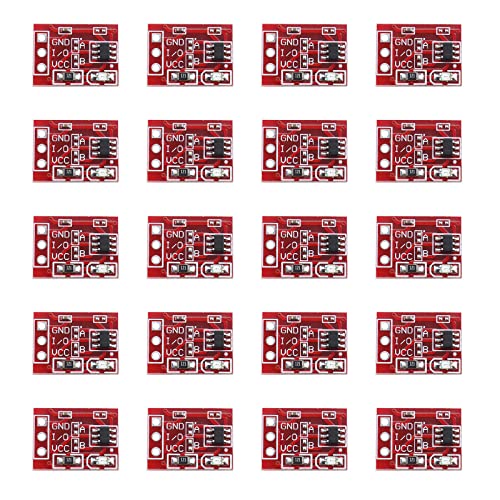 The Lord of the Tools 10 Stück TTP223 Touch Taste Modul Kapazitiv Einstellbar Selbstsperrend/Kein-Verriegelung 2,5-5,5V Energieversorgung 15x11mm CCL Selbstsperrmodul von The Lord of the Tools