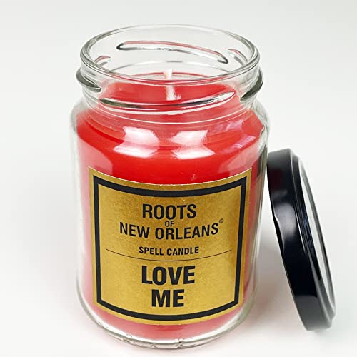 Roots Candle Love me - Magische Kerze im Glas mit detailierter Ritualanleitung - Liebe mich - Hoodoo, Voodoo, Conjure von The Voodoo Shop