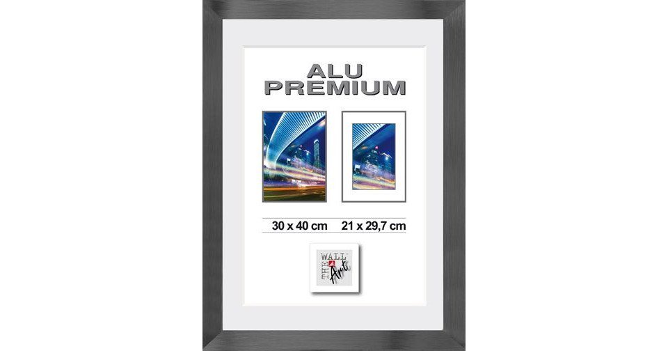 The Wall - the art of framing AG Bilderrahmen Aluminiumrahmen Quattro schwarz, 30 x 40 cm von The Wall - the art of framing AG