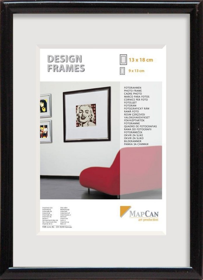 The Wall - the art of framing AG Bilderrahmen Kunststoff Bilderrahmen Design Frames schwarz, 50 von The Wall - the art of framing AG