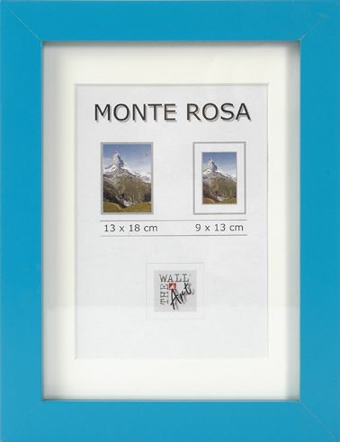 Holz Bilderrahmen Monte Rosa cyan, 13x 18 cm von The Wall