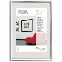 Kunststoff Bilderrahmen Design Frames silber, 50 x 70 cm Kunststoffrahmen von The Wall