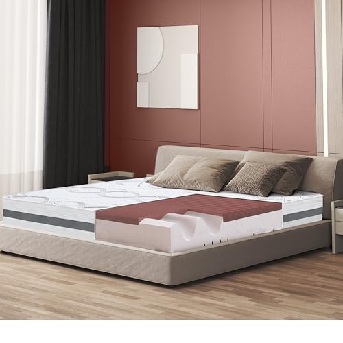 The White Stone Memory Foam-Matratze 90 x 200 | Höhe 27cm | Hypoallergener und atmungsaktiver Stoff | Orthopädische und selbstmodellierende Eigenschaften | Hergestellt in Italien von The White Stone