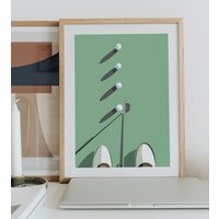 Golf-Kunstbild, Sport-Golfer Beim Putten, Heimdekoration, Kunstdruck, Geschenke, Golfschuhe, Übungs-Putting-Kunstwerk, Wanddekoration, Geschenk Für von TheBikeCo