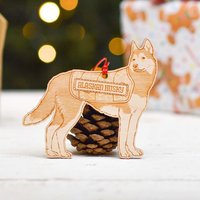 Personalisierte Alaskan Husky Hundedekoration - Detailliert von TheCraftyGiraffeEtsy