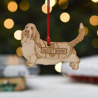 Personalisierte Basset Hound-Hundedekoration - Detailliert von TheCraftyGiraffeEtsy