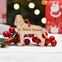 Personalisierte Bracco Italiano Hundedekoration - Detailliert von TheCraftyGiraffeEtsy
