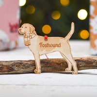 Personalisierte Foxhound-Hundedekoration - Detailliert von TheCraftyGiraffeEtsy