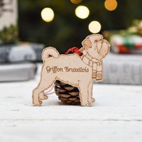 Personalisierte Griffon Bruxellois Hundedekoration - Detailliert von TheCraftyGiraffeEtsy