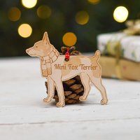 Personalisierte Mini-Foxterrier-Hundedekoration - Detailliert von TheCraftyGiraffeEtsy