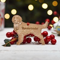 Personalisierte Münsterländer-Hundedekoration - Detailliert von TheCraftyGiraffeEtsy