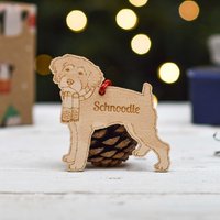 Personalisierte Schnoodle Hundedekoration - Detailliert von TheCraftyGiraffeEtsy