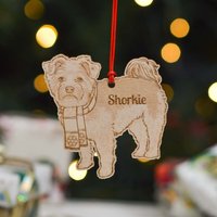 Personalisierte Shorkie 2 Hundedekoration - Detailliert von TheCraftyGiraffeEtsy