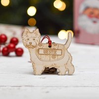 Personalisierte Westie Hundedekoration - Detailliert von TheCraftyGiraffeEtsy