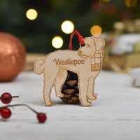 Personalisierte Westiepoo-Hundedekoration - Detailliert von TheCraftyGiraffeEtsy