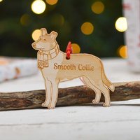 Personalisierte Collie Hund Dekoration - Detailliert von TheCraftyGiraffeEtsy