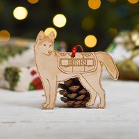 Personalisierter Husky Hund Dekoration - Detailliert von TheCraftyGiraffeEtsy