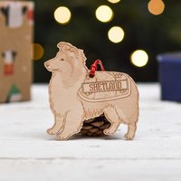 Personalisierte Shetland-Schäferhund-Hundedekoration - Detailliert von TheCraftyGiraffeEtsy