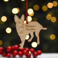 Personalisierte Miniatur Pinscher Hund Dekoration - Detailliert von TheCraftyGiraffeEtsy
