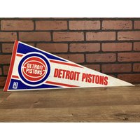 1980Er Detroit Pistons Nba Großer Vintage Wimpel von TheSportsAlternative