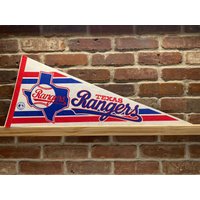 1990Er Jahre Texas Rangers Mlb Vintage Wimpelkette von TheSportsAlternative