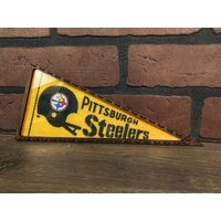 Gerahmter 1980Er Pittsburgh Steelers Nfl Vintage Mini Wimpel von TheSportsAlternative