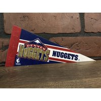 Mini 1990Er Denver Nuggets Nba Vintage Wimpelkette von TheSportsAlternative