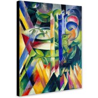 Die Kleinen Bergziegen Von Franz Marc | 1913 - Gerahmte Leinwand Gerollte Foto-/Posterdruck von TheWorldArtPrintCo