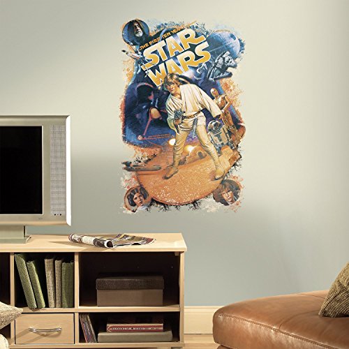 Thedecofactory RoomMates Giant Aufkleber Star Wars Retro (89 x 57 cm) – Teen: Teen Stil von RoomMates