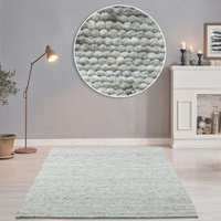THEKO Wollteppich "Alpen", rechteckig, 12 mm Höhe, handgewebter Wendeteppich, meliert, reine Wolle, Wohnzimmer THEKO Wollteppich "Alpen", rechteckig, 12 mm Höhe, handgewebter Wendeteppich, meliert, reine Wolle, Wohnzimmer von Theko