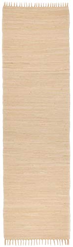 Theko Happy Cotton Teppich 100% Baumwolle 100_Natural Galerie 70x250 cm, Beige Theko Happy Cotton Teppich 100% Baumwolle 100_Natural Galerie 70x250 cm, Beige von Theko