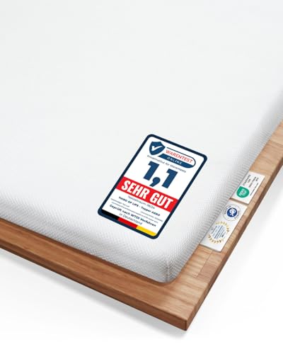 Topper 120x200 AERO – 5 cm Höhe | Orthopädische Matratzenauflage aus Memory Foam | Atmungsaktiver Mesh-Bezug | Matratzen-Topper 120 x 200 cm | Öko-Tex® zertifizierte Bettauflage für Jede Matratze von Third of Life