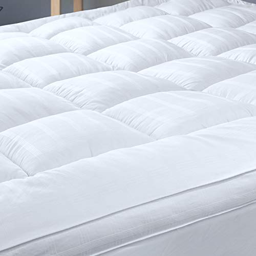 Threads For Bed® Premium Kuschelige Matratzentopper 120x200 cm, Weiche Topper Matratzenauflage mit 100% Baumwollgewebe, Gesteppte Mattratzeschöne mit Polsterung für Unterstützung & Schutz vom Schmutz von Threads For Bed