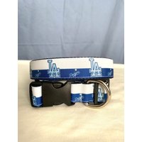 La Dodgers Hundehalsband. Baseball, Mlb, Los Angeles, Maschinenwaschbar, Verstellbare Länge, 2, 5 cm Breit von Threads4Pups