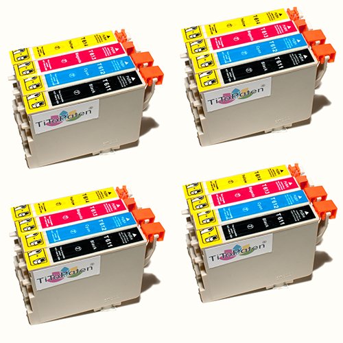 TiToPaten* 16 Kompatible Premium Patronen passend für Epson Stylus DX 4250 Farben: 4X Schwarz, 4X Cyan, 4X Magenta, 4X Yellow! von TiToPaten