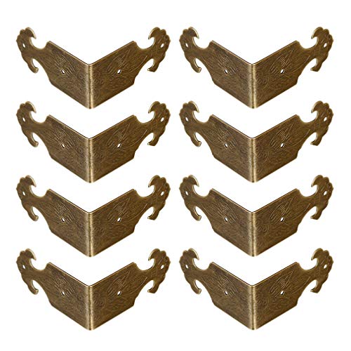 Tiazza 8 Stücke Rechtwinklig Messing Box Eckenschutz Eckstreben Hardware Schreibtisch Kantenschutz Holz Schmuckschatulle Bilderrahmen Zubehör Tiazza 8 Stücke Rechtwinklig Messing Box Eckenschutz Eckstreben Hardware Schreibtisch Kantenschutz Holz Schmuckschatulle Bilderrahmen Zubehör von Tiazza