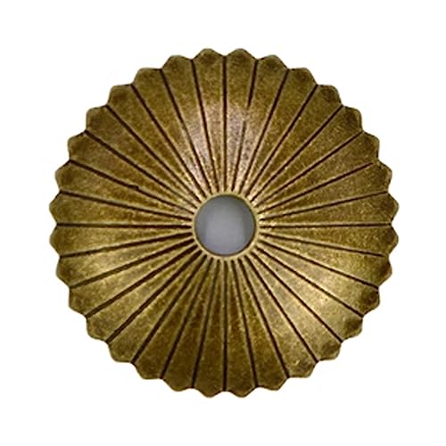 Tiazza Radial Messing Rückplatte Unterlegscheiben Klassische Möbel Dekoration Dichtung Messing Hardware Zubehör (Bronze) von Tiazza