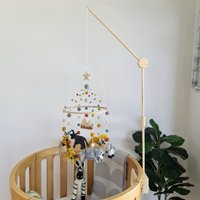 Mobile Aufhänger Aus Holz, Baby Halter, Eco Kinderzimmer Ständer, Krippe Arm Mobile, Babybett Befestigung von TikTakDesignCo