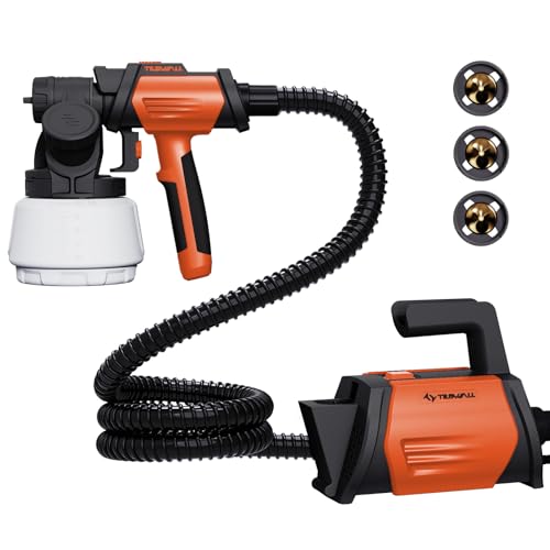 Tilswall Farbsprühsystem Shark 800 HVLP Elektro-Farbsprühgerät mit 1300ml Behälter, 120 DIN-s Lackierpistole Elektrisch mit 4 Düsen und 3 Sprühmodi für Innen- und Außenwandfarben Tilswall Farbsprühsystem Shark 800 HVLP Elektro-Farbsprühgerät mit 1300ml Behälter, 120 DIN-s Lackierpistole Elektrisch mit 4 Düsen und 3 Sprühmodi für Innen- und Außenwandfarben von Tilswall