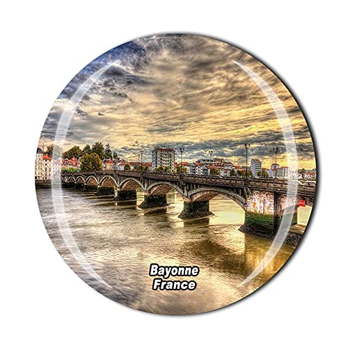 Bayonne Frankreich Kühlschrankmagnet Kristall Tourist Souvenir Geschenk Sammlung Kühlschrank Magnetaufkleber von Timefly