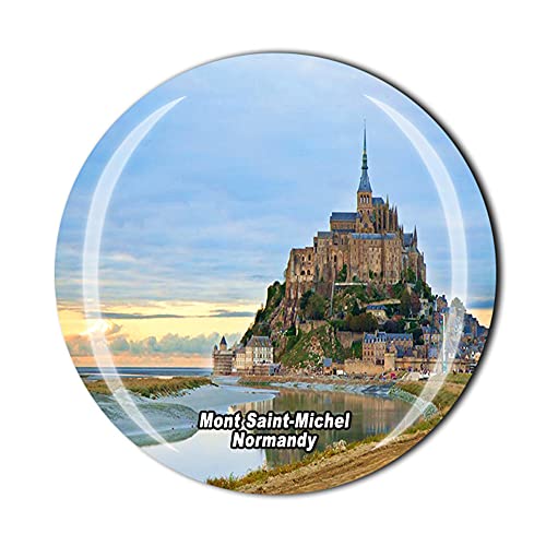 Kühlschrankmagnet Mont Saint Michel Normandie Frankreich Kristall Tourist Souvenir Geschenk Kollektion Kühlschrank Magnetaufkleber von Timefly