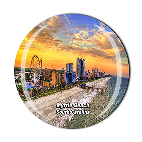 Myrtle Beach South Carolina USA Amerika Kühlschrankmagnet Kristall Tourist Souvenir Geschenk Kollektion Kühlschrank Magnetaufkleber von Timefly