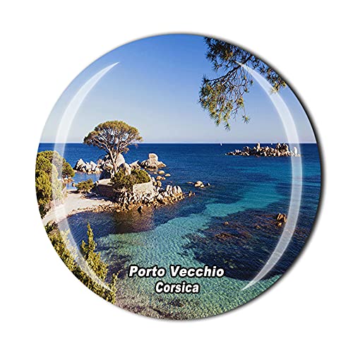 Porto Vecchio Korsika Frankreich Kühlschrankmagnet Kristall Tourist Souvenir Geschenk Kollektion Kühlschrank Magnetaufkleber von Timefly