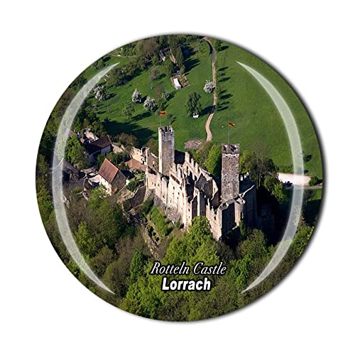 Rotteln Castle Lorrach Baden-Wurttemberg Deutschland Kühlschrankmagnet Kristall Touristen Souvenir Geschenkkollektion Kühlschrank Magnet Aufkleber von Timefly