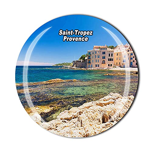 Saint Tropez Kühlschrankmagnet Provence, Frankreich, Kristall, Touristensouvenir, Geschenkkollektion, Kühlschrank-Magnetaufkleber von Timefly
