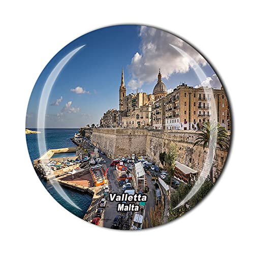 Valletta Malta Kühlschrankmagnet Kristall Touristen Souvenir Geschenkkollektion Kühlschrank Magnetischer Aufkleber von Timefly